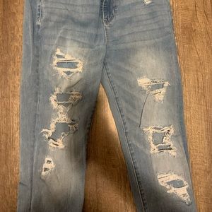 distressed american eagle jeans 360° stretch